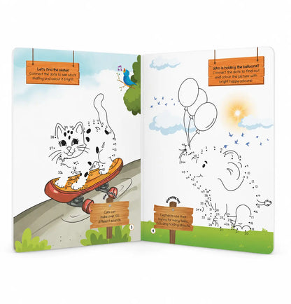 Lil Legends My First Dot to Dot Colouring Book for Kids | Connect the Dots, Colour and Fun Fact | Builds Number Skills, Counting and Focus | Fun Activity Workbook | For Nursery/LKG/UKG  | Age 3+ 