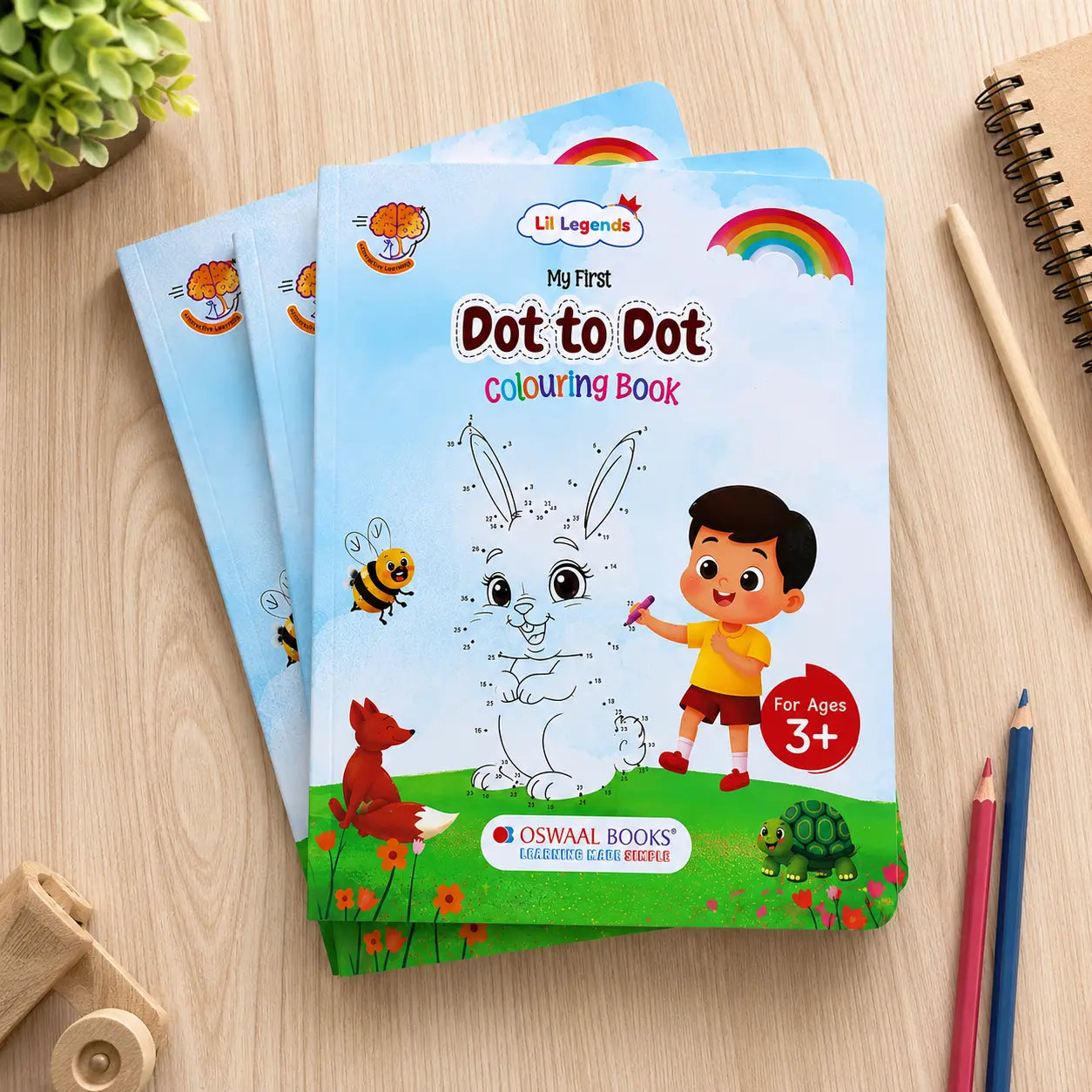 Lil Legends My First Dot to Dot Colouring Book for Kids | Connect the Dots, Colour and Fun Fact | Builds Number Skills, Counting and Focus | Fun Activity Workbook | For Nursery/LKG/UKG  | Age 3+ 