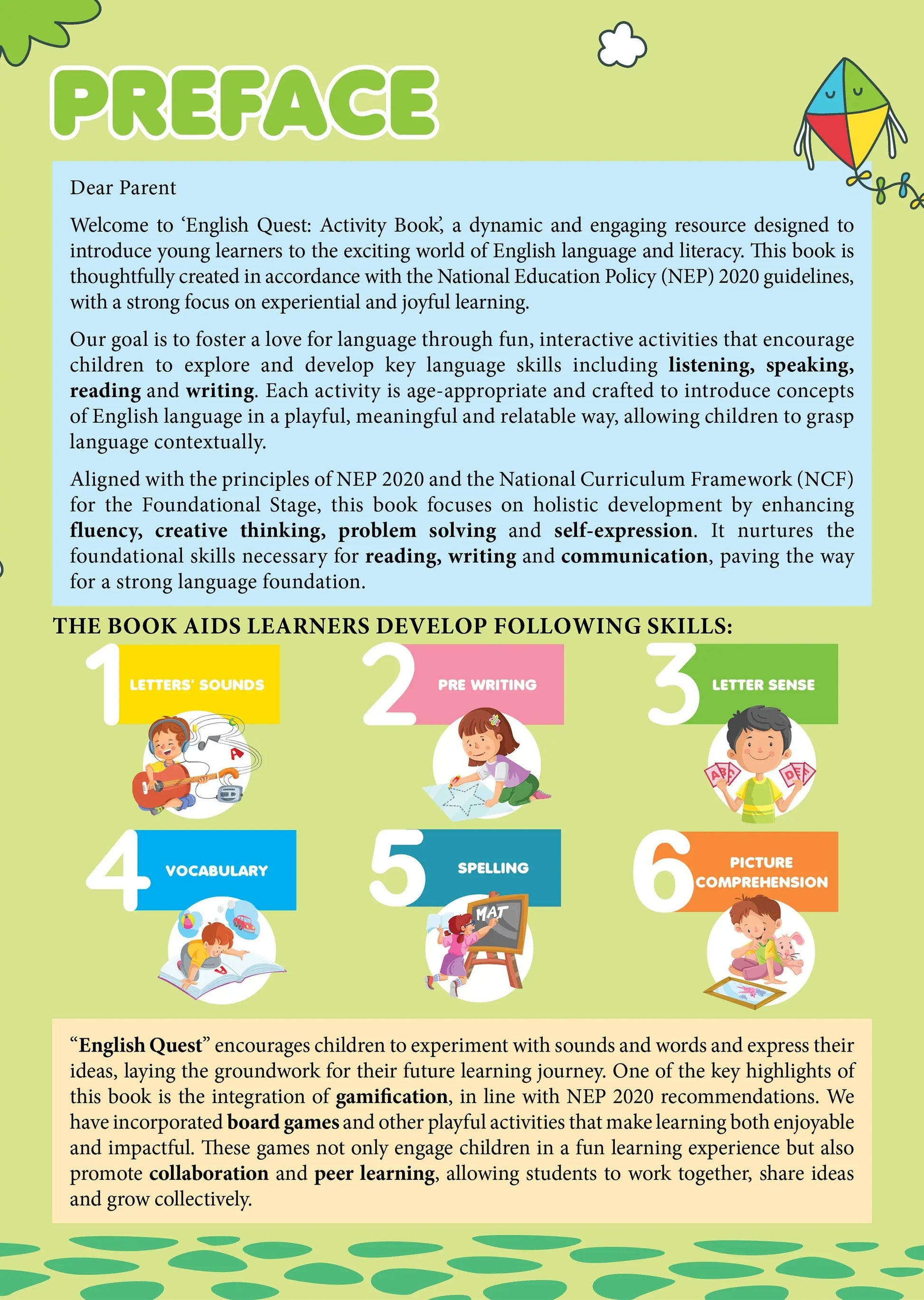 Lil Legends 250+ Activities English Quest Activity Book For Age 3+ | Learning Activities | Puzzles, Tracing, Phonics, Vocabulary and Grammar Practice Workbook | For Toddelers/LKG/UKG 