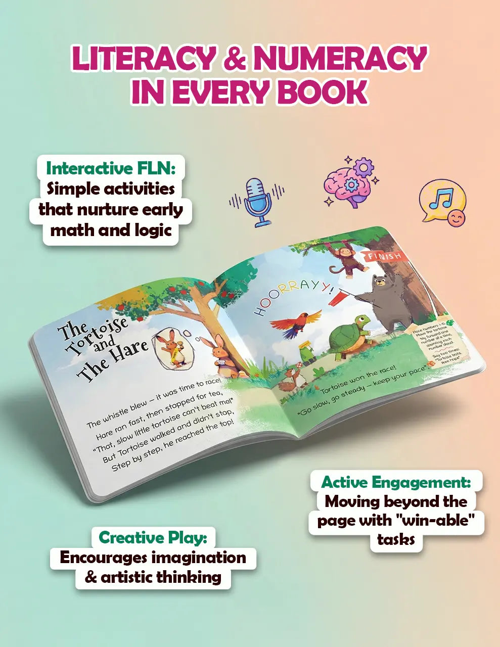 Lil Legends Tulip Tunes, Rhymes That Bloom Smiles Book 2 and 3 | Set of 2 Poem Books for Kids | Phonemic Awareness, Reading Readiness and Fun Activities | For Age 3+ 