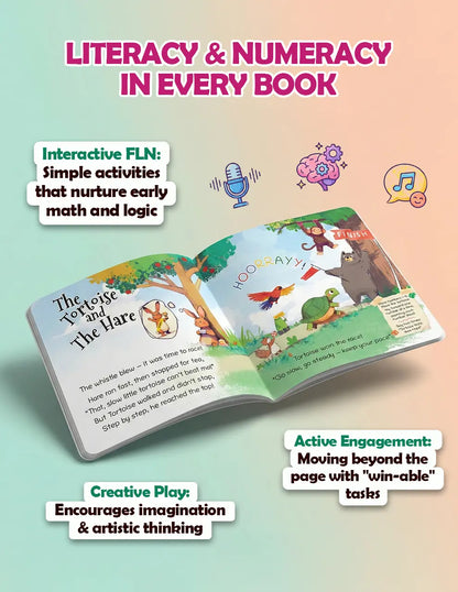 Lil Legends Tulip Tunes, Rhymes That Bloom Smiles Book 2 and 3 | Set of 2 Poem Books for Kids | Phonemic Awareness, Reading Readiness and Fun Activities | For Age 3+ 