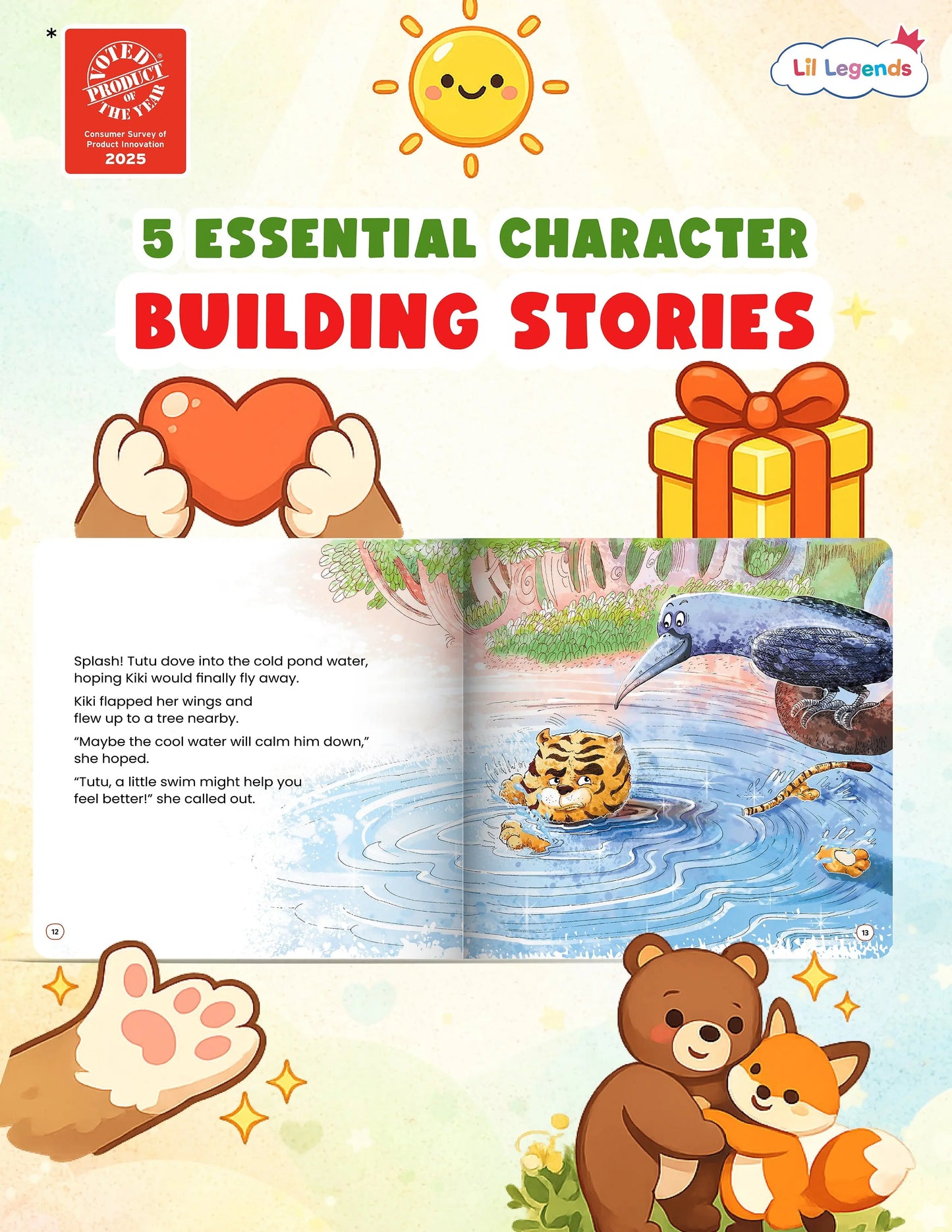 Lil Legends Friendship Basket Slipcase Set with 5 Board Books | Picture Stories for Kids | Boosts Vocabulary, Imagination and Social Skills | For Toddlers/Preschoolers | Age 2–5 