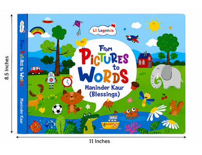 Lil Legends From Pictures to Words | Book for Kids | Language Learning | Builds Vocabulary, Visual Learning and Early Literacy Skills | Picture Book | Ages 3+ Years 