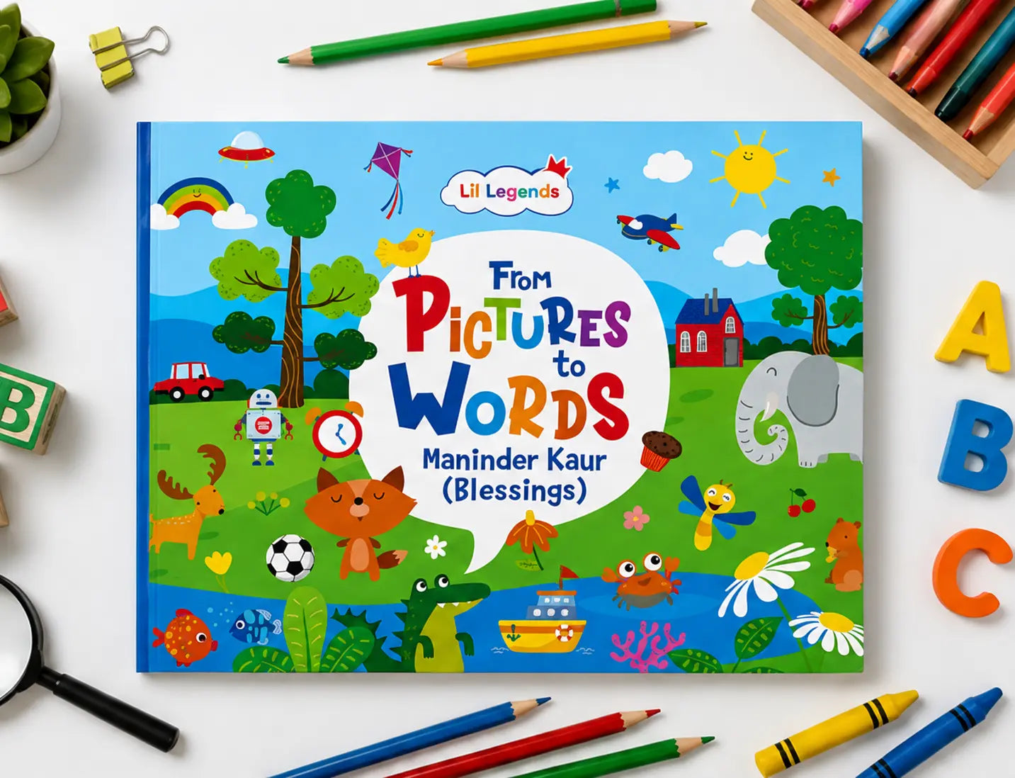 Lil Legends From Pictures to Words | Book for Kids | Language Learning | Builds Vocabulary, Visual Learning and Early Literacy Skills | Picture Book | Ages 3+ Years 