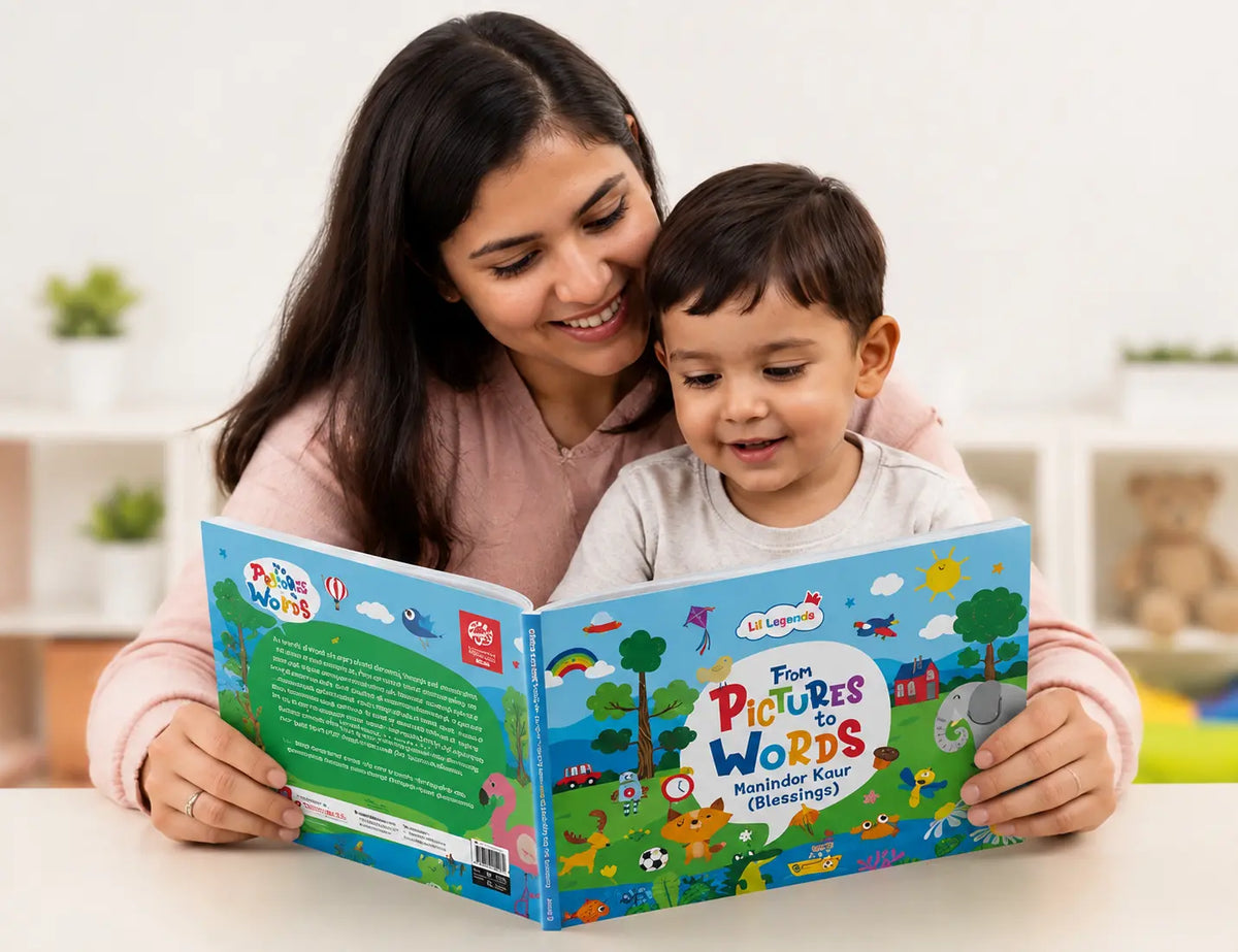 Lil Legends From Pictures to Words | Book for Kids | Language Learning | Builds Vocabulary, Visual Learning and Early Literacy Skills | Picture Book | Ages 3+ Years 