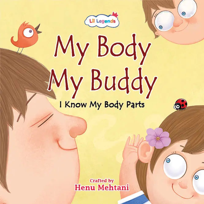 Lil Legends My Body My Buddy Slipcase, Set of 6 Books | I Know My Body Parts - Eyes, Ears, Nose, Mouth, Hands, Feet | Early Learning Body Parts Books for Kids Age 0-8 Years 