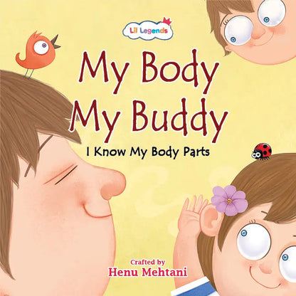 Lil Legends My Body My Buddy Slipcase, Set of 6 Books | I Know My Body Parts - Eyes, Ears, Nose, Mouth, Hands, Feet | Early Learning Body Parts Books for Kids Age 0-8 Years 