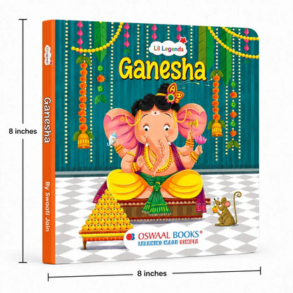Lil Legends My Little Board Book of Mythological Tales of Lord Ganesha for Kids Age 3+ Years| Enchanting Indian Stories with Colourful Illustrations | Hindu Mythology Picture Book 