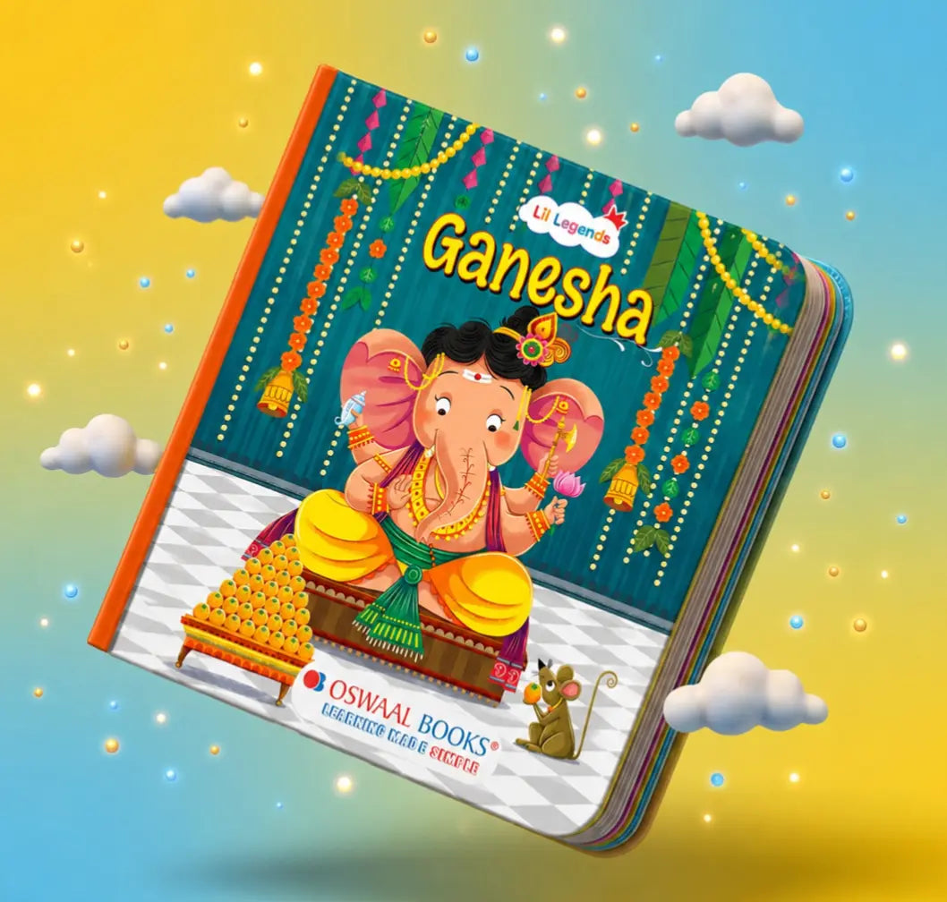 Lil Legends My Little Board Book of Mythological Tales of Lord Ganesha for Kids Age 3+ Years| Enchanting Indian Stories with Colourful Illustrations | Hindu Mythology Picture Book 