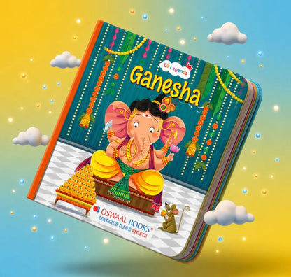 Lil Legends My Little Board Book of Mythological Tales of Lord Ganesha for Kids Age 3+ Years| Enchanting Indian Stories with Colourful Illustrations | Hindu Mythology Picture Book 