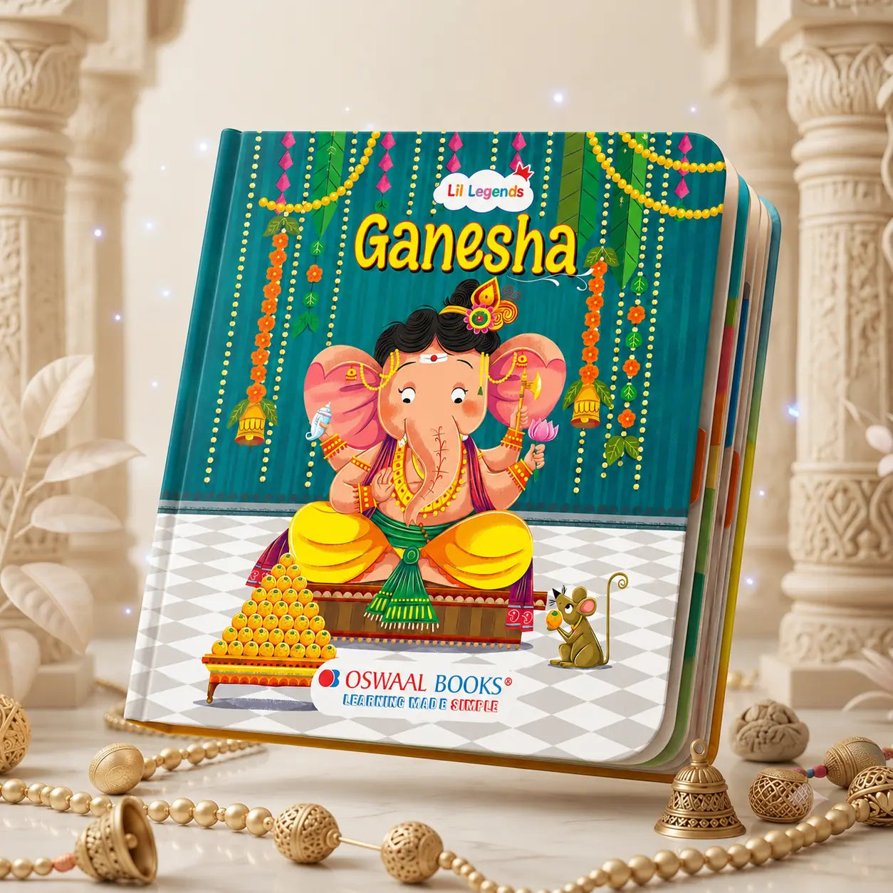 Lil Legends My Little Board Book of Mythological Tales of Lord Ganesha for Kids Age 3+ Years| Enchanting Indian Stories with Colourful Illustrations | Hindu Mythology Picture Book 
