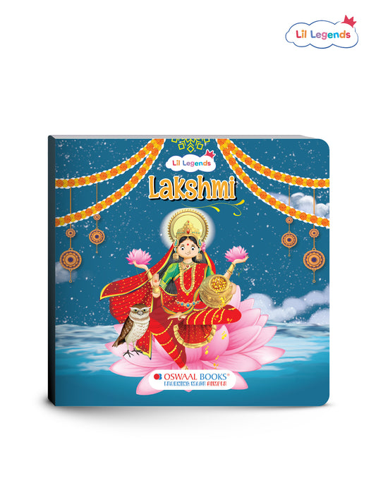 Enchanting Tale of Goddess Lakshmi – Illustrated Mythological Story Book for Kids | Short, Inspiring Bedtime Story | Ages 3+ | Board Book with Cultural Values