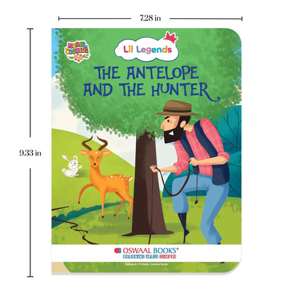 Oswaal Lil Legends Moral Story Books - The Antelope and The Hunter | For Kids Age 2+ Years | Short English Bedtime Stories with Colourful Illustrations | Picture Book for Early Readers 