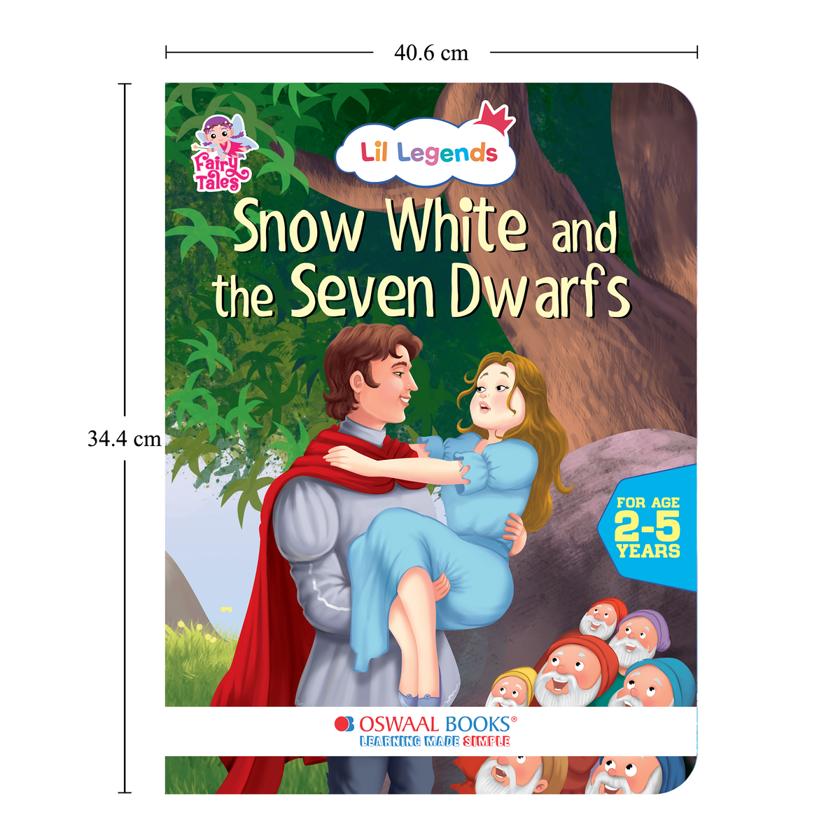 Lil Legends Fairy Tales for Kids | Set of 5 Books | Little Mermaid, Snow White, Rapunzel, Cinderella & Alice in Wonderland | Bed Time Story Books | Age 2–5 Years 