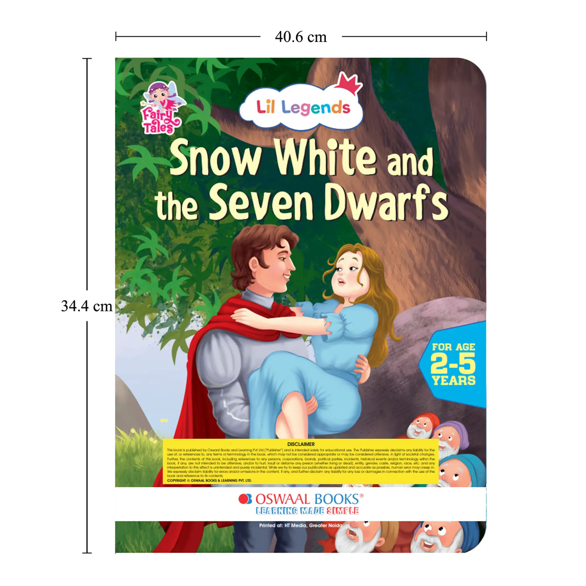 Lil Legends Fairy Tales Princess Classics Set of 4 Story Books for Kids Age 2-5 Years - Cinderella, Snow White and the Seven Dwarfs, Sleeping Beauty and Rapunzel | Illustrated Bedtime Stories 