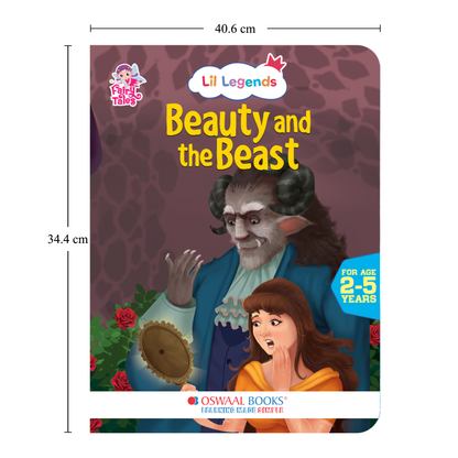 Lil Legends Fairy Tales for Kids | Set of 5 Books | Thumbelina, Wizard of Oz, The Princess and the Pea, Sleeping Beauty, Beauty and the Beast | Bed Time Story Books | Age 2–5 Years 