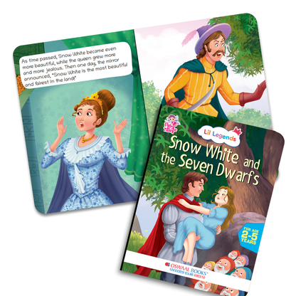 Lil Legends Fairy Tales for Kids | Set of 5 Books | Little Mermaid, Snow White, Rapunzel, Cinderella & Alice in Wonderland | Bed Time Story Books | Age 2–5 Years 