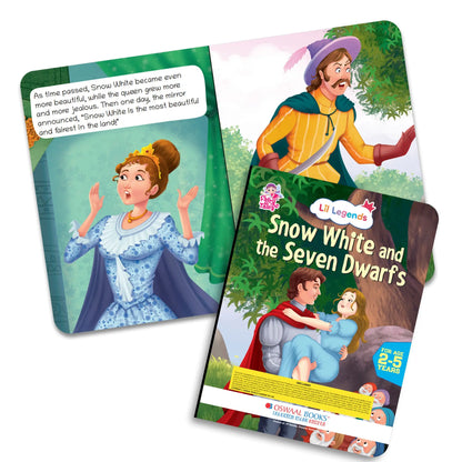 Lil Legends Fairy Tales for Kids | Set of 5 Books | Little Mermaid, Snow White, Rapunzel, Cinderella & Alice in Wonderland | Bed Time Story Books | Age 2–5 Years 