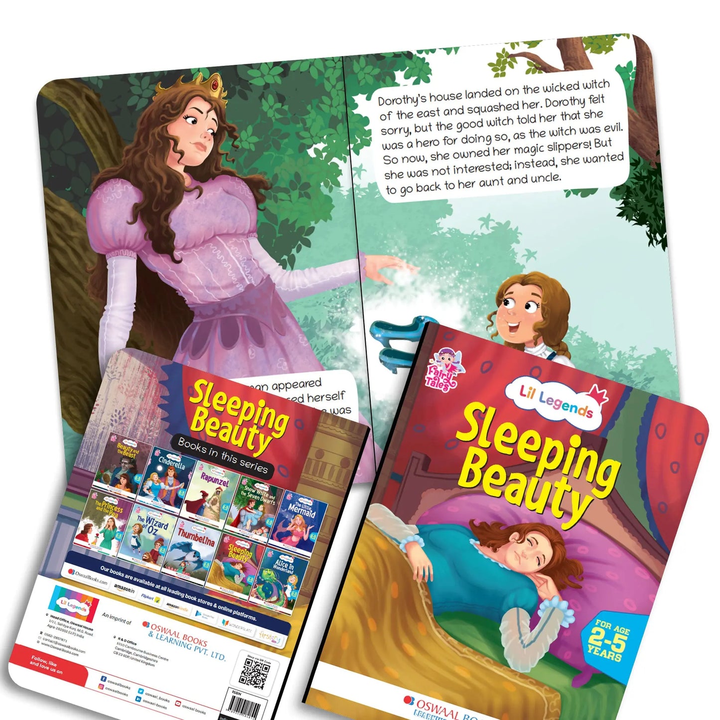 Lil Legends Fairy Tales for Kids | Set of 10 Books | Little Mermaid, Snow White, Rapunzel, Cinderella, Alice, Thumbelina, Wizard of Oz, Thumblina, Princess & the Pea & more | Age 2–5 Years 