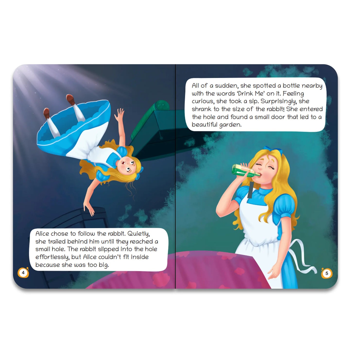 Lil Legends Fairy Tales Magical Classics Set of 2 Story Books for Kids Age 2-5 Years - Alice in Wonderland & Wizard of Oz | Illustrated Bedtime Stories for Imagination and Vocabulary 