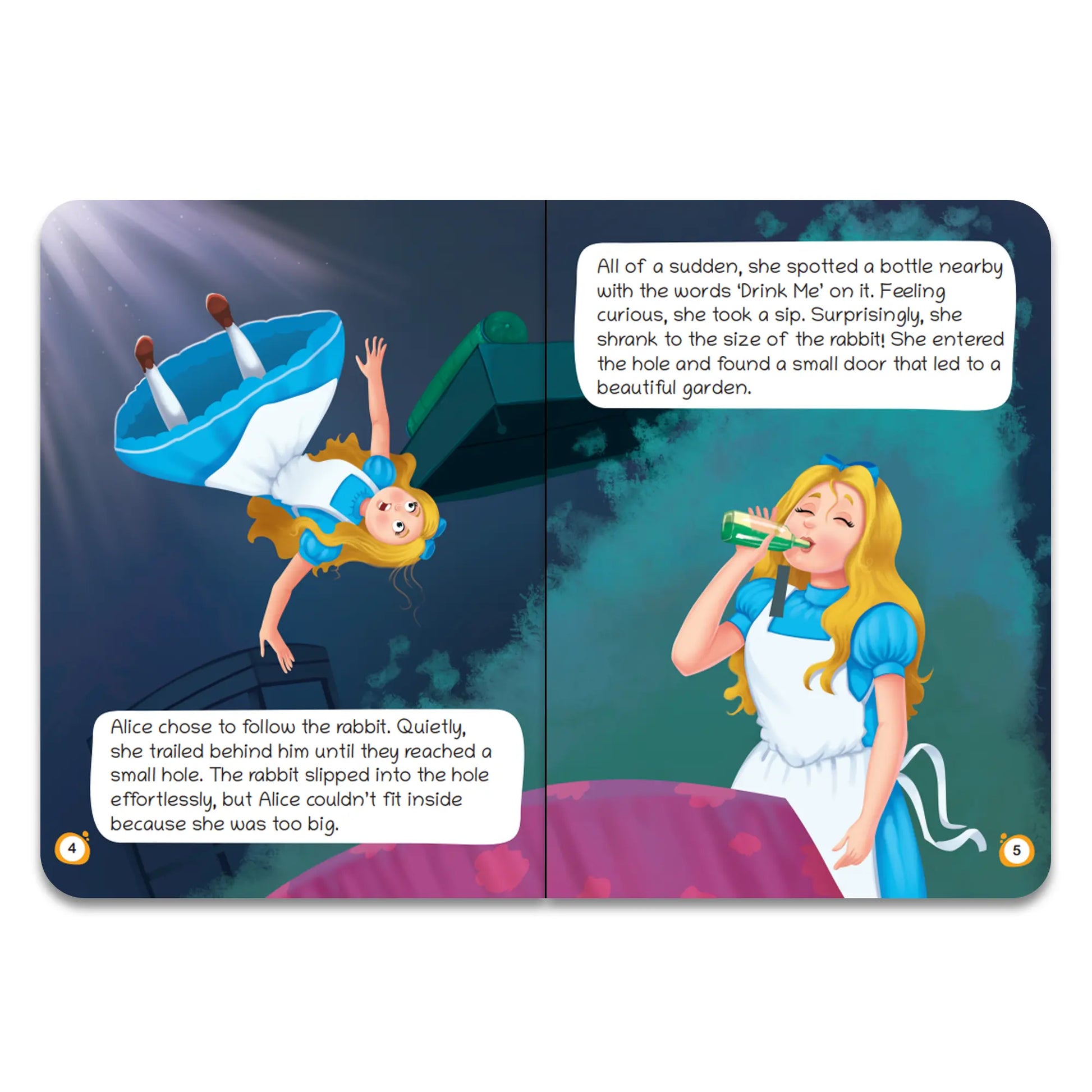 Lil Legends Fairy Tales Magical Classics Set of 2 Story Books for Kids Age 2-5 Years - Alice in Wonderland & Wizard of Oz | Illustrated Bedtime Stories for Imagination and Vocabulary 
