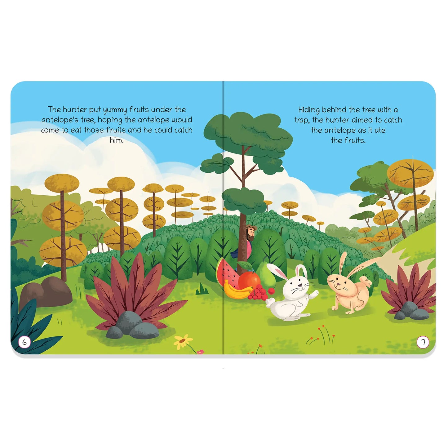 Oswaal Lil Legends Moral Story Books - The Antelope and The Hunter | For Kids Age 2+ Years | Short English Bedtime Stories with Colourful Illustrations | Picture Book for Early Readers 