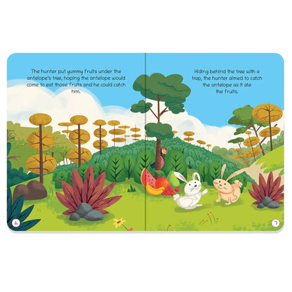 Oswaal Lil Legends Moral Story Books - The Antelope and The Hunter | For Kids Age 2+ Years | Short English Bedtime Stories with Colourful Illustrations | Picture Book for Early Readers 