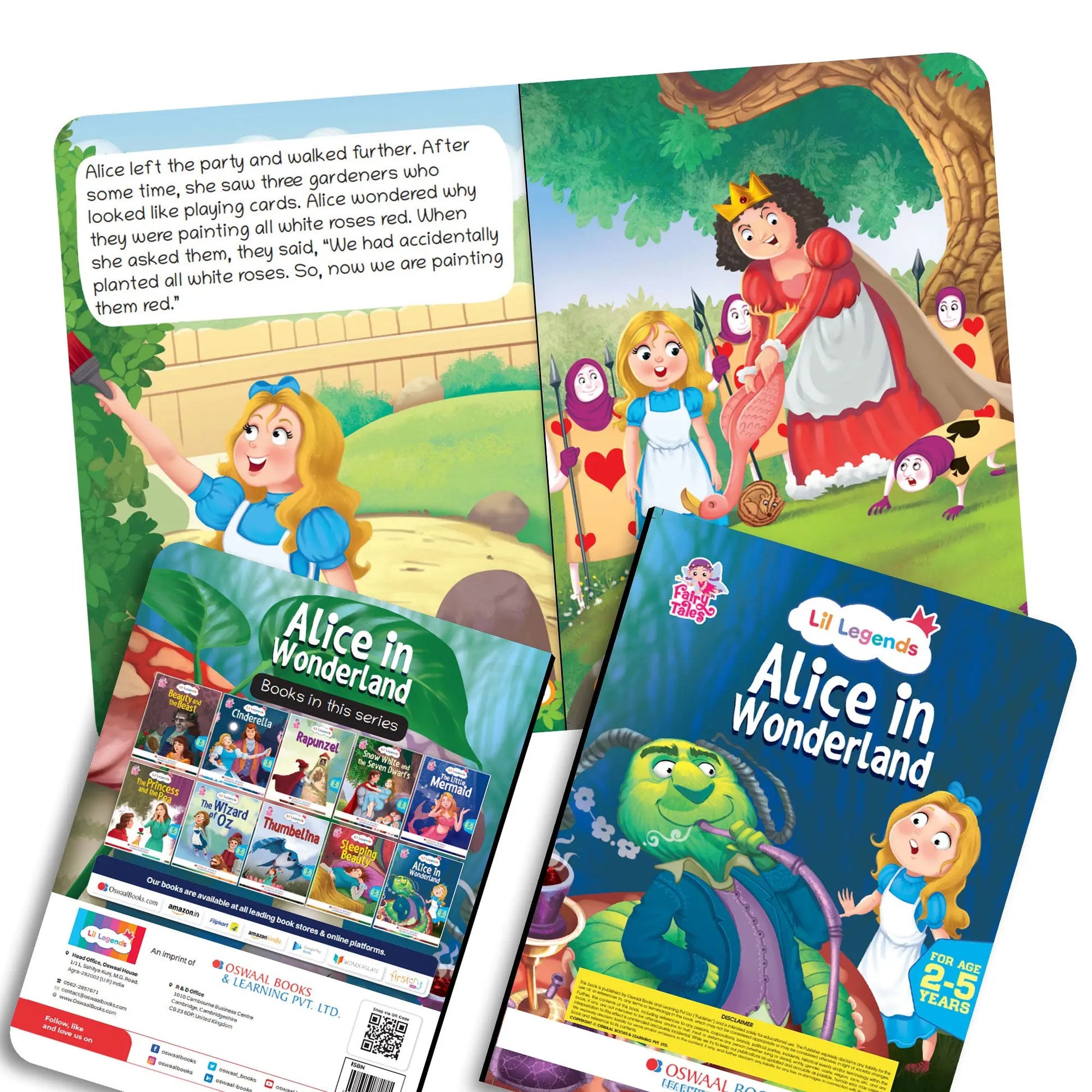 Lil Legends Fairy Tales for Kids | Set of 10 Books | Little Mermaid, Snow White, Rapunzel, Cinderella, Alice, Thumbelina, Wizard of Oz, Thumblina, Princess & the Pea & more | Age 2–5 Years 
