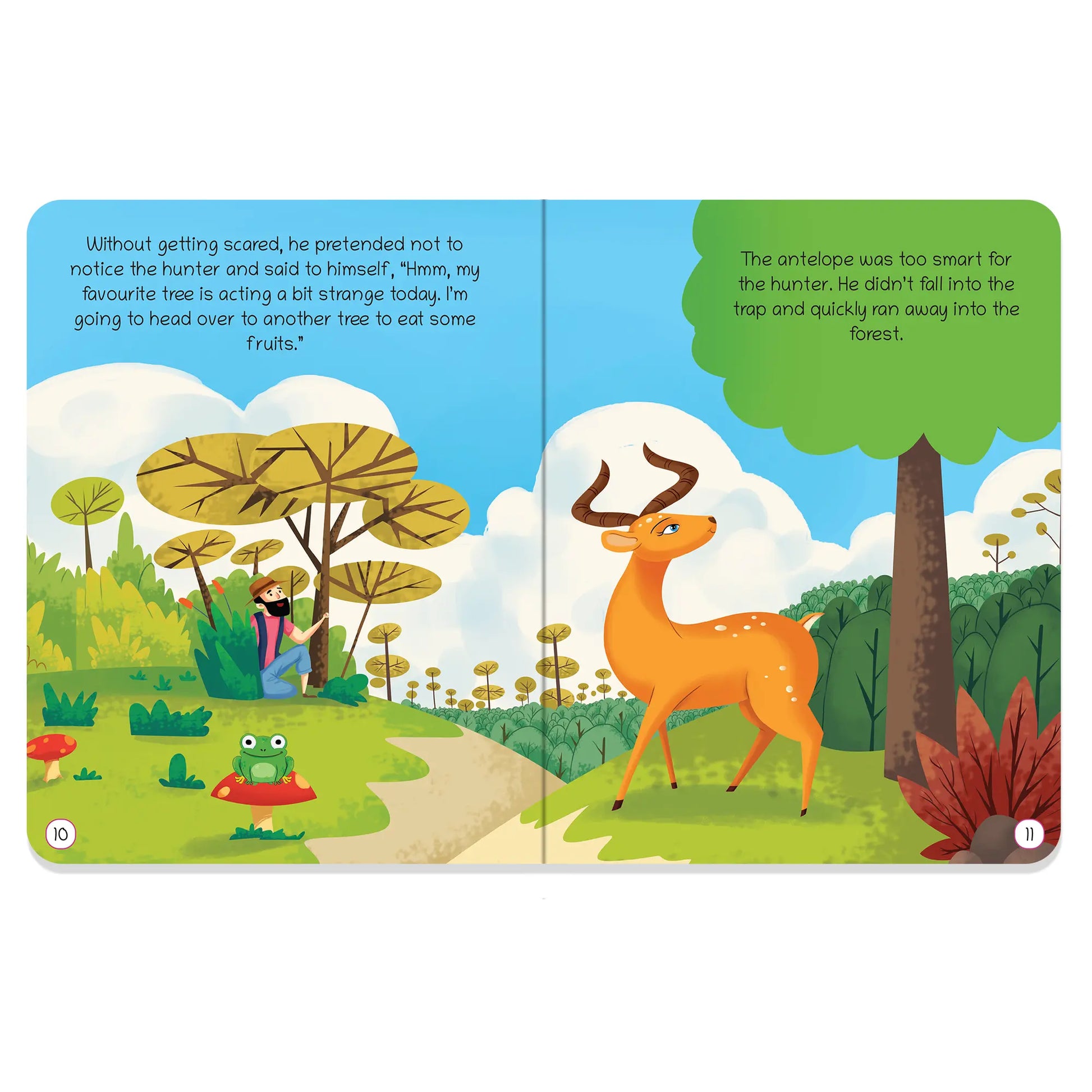 Oswaal Lil Legends Moral Story Books - The Antelope and The Hunter | For Kids Age 2+ Years | Short English Bedtime Stories with Colourful Illustrations | Picture Book for Early Readers 
