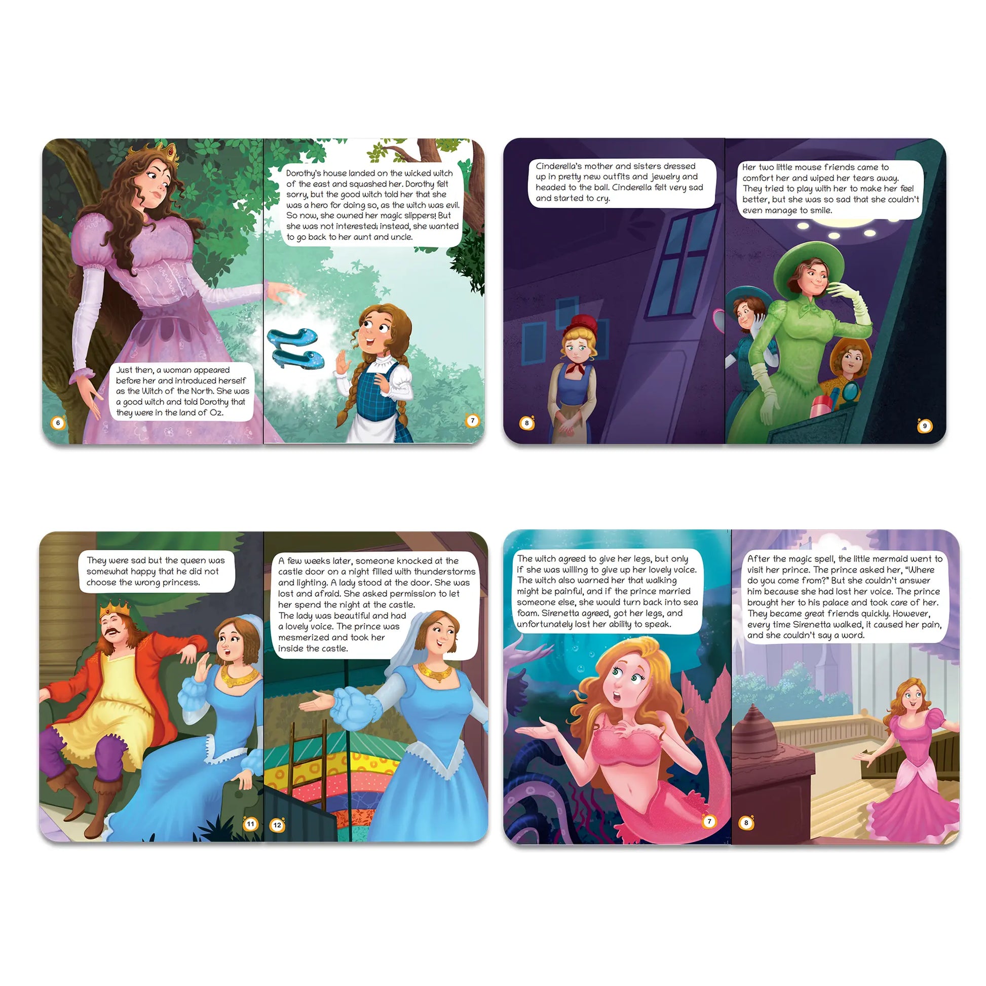 Lil Legends Fairy Tales for Kids | Set of 10 Books | Little Mermaid, Snow White, Rapunzel, Cinderella, Alice, Thumbelina, Wizard of Oz, Thumblina, Princess & the Pea & more | Age 2–5 Years 