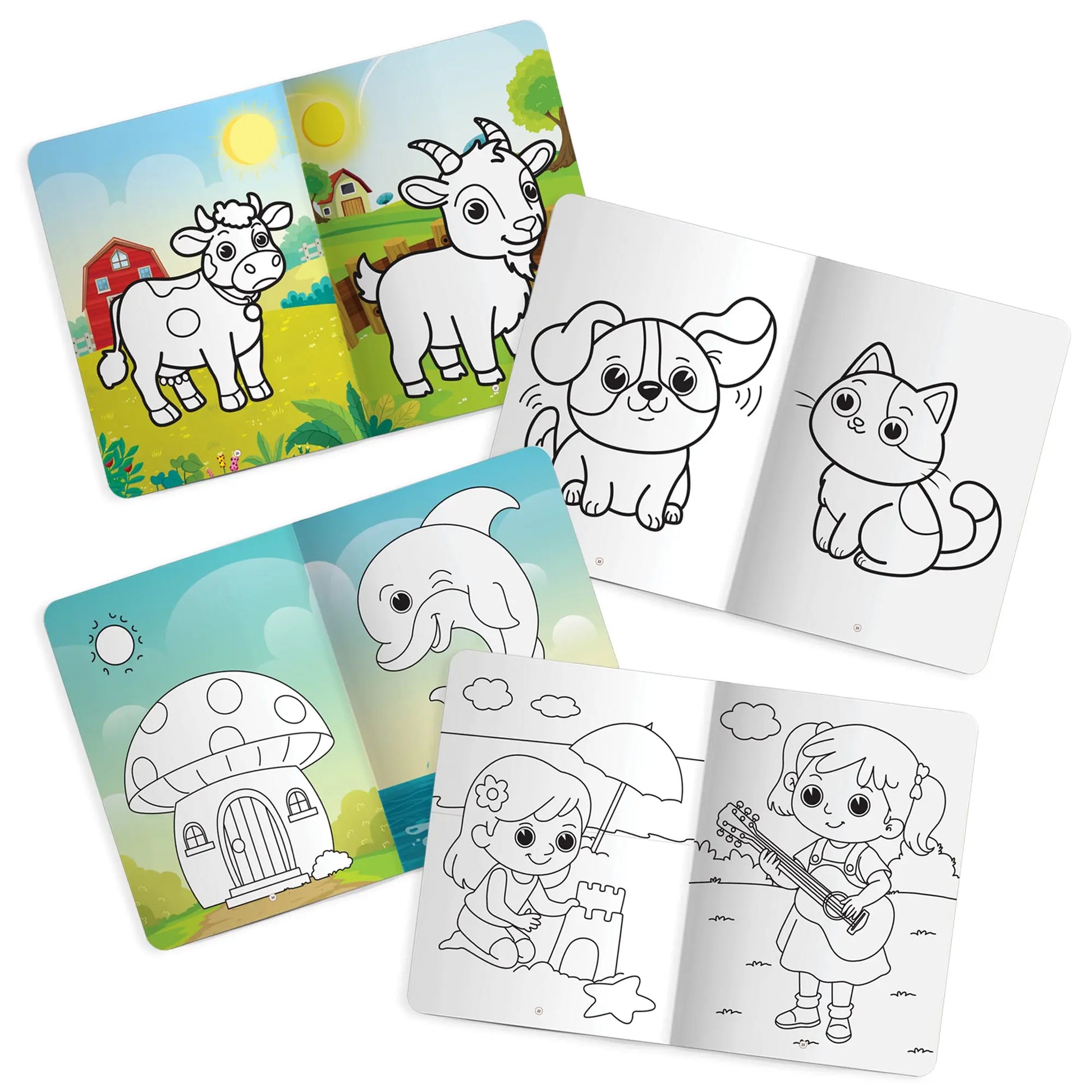 Lil Legends Jumbo Colouring Books Vol 1-4 for Kids | Bold Outlines and Big Designs | Animals, Birds, Everyday Objects and Nature | Fun Colouring Activity Books | Age 3+ 