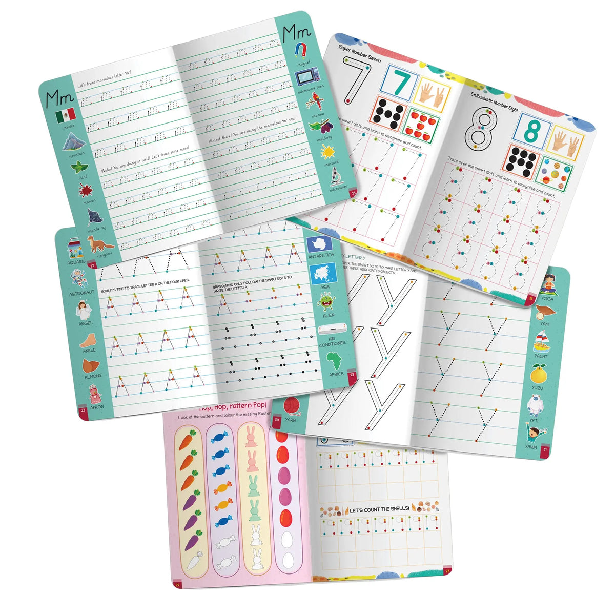 Lil Legends Complete Print Writing Pack | Set of 5 Books | Uppercase, Lowercase A-Z and Number Tracing 0-9 | India's First Pre-Writing Programme | Nursery/LKG/UKG | Age 2-6 