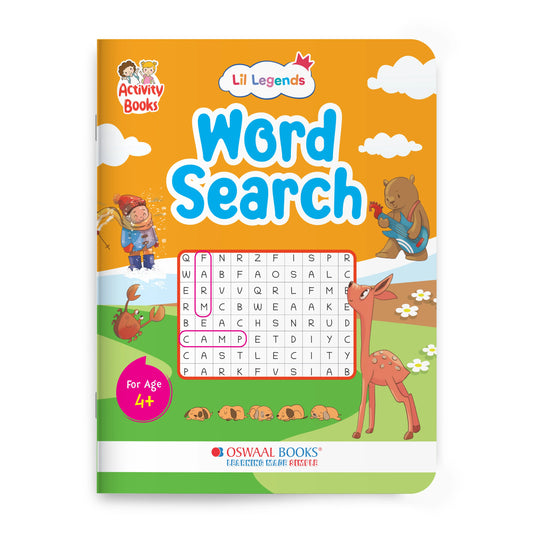 Lil Legends Word Search Puzzle Book for Kids Age 4+ Years - Interactive Learning Activity Book | Fun & Educational Puzzles to Boost Vocabulary, Spelling & Focus | Brain Games for Children 