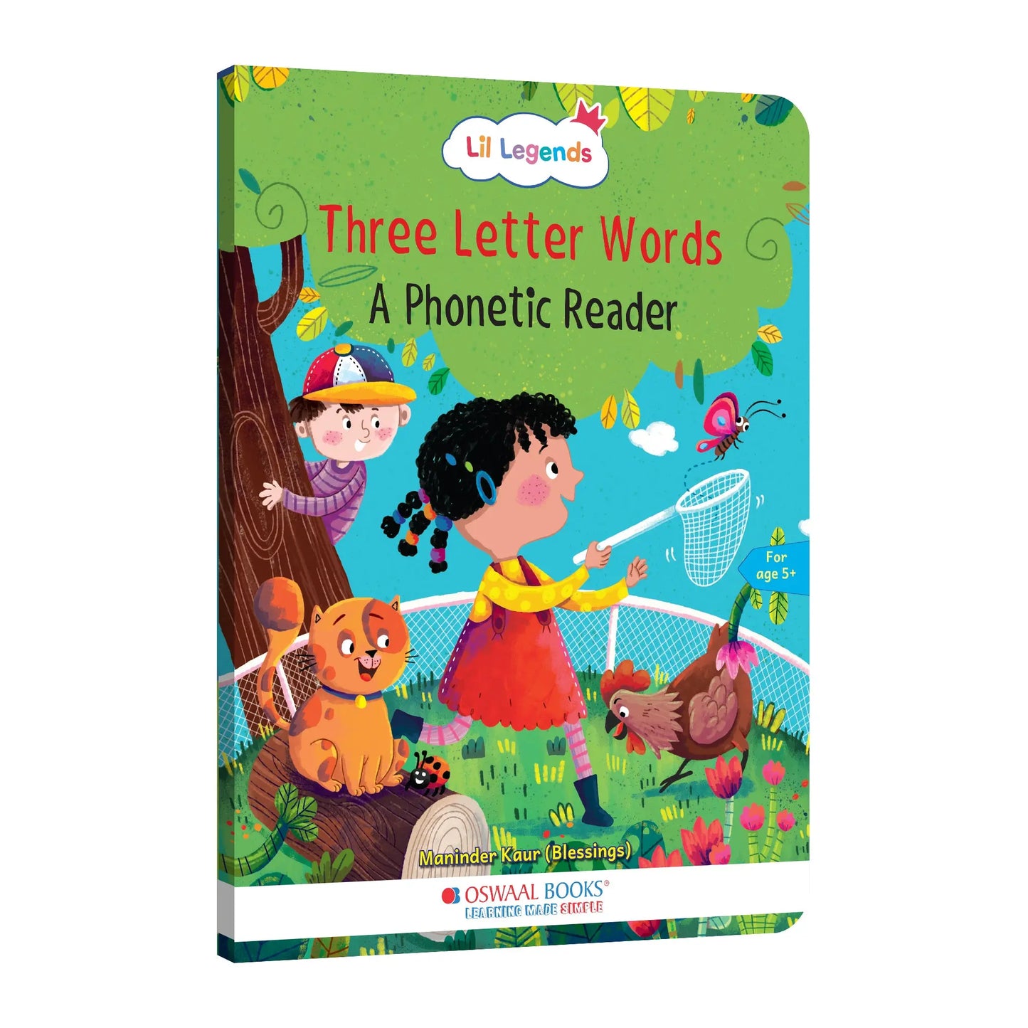 Lil Legends Three Letter Words  A Phonic Reader- CVC Phonics Book for Kids | Letter Sounds, Blending and Word Recognition | Early  Reading Practice Workbook | For Nursery/LKG/UKG |  Age 5+ 