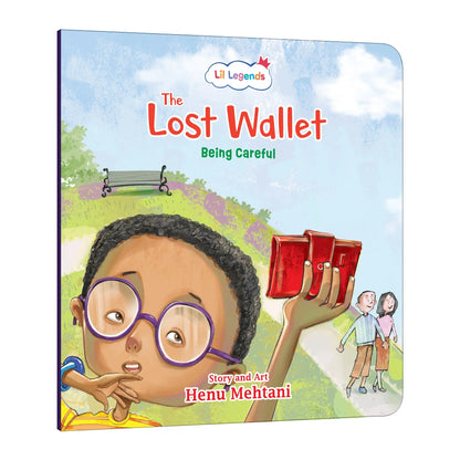 Lil Legends Mindful Moments Series - The Lost Wallet, Being Careful | Colourful Picture Story Book for Kids | Illustrated Stories to Build Self-Control and Emotional Learning | Age 5+ 