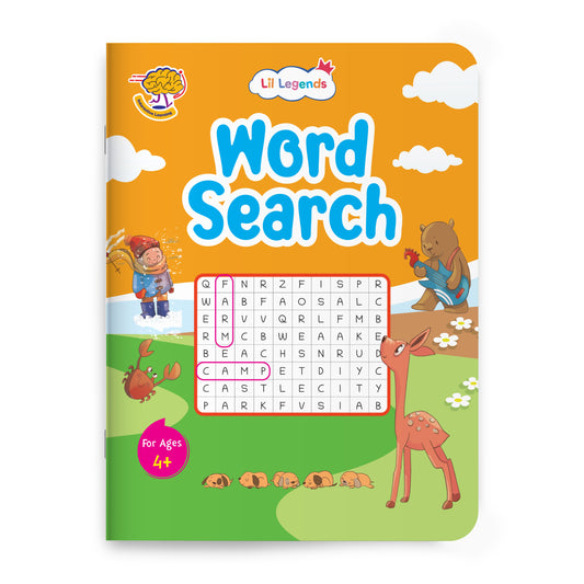 Lil Legends Word Search Puzzle Book for Kids Age 4+ Years - Interactive Learning Activity Book | Fun & Educational Puzzles to Boost Vocabulary, Spelling & Focus | Brain Games for Children 