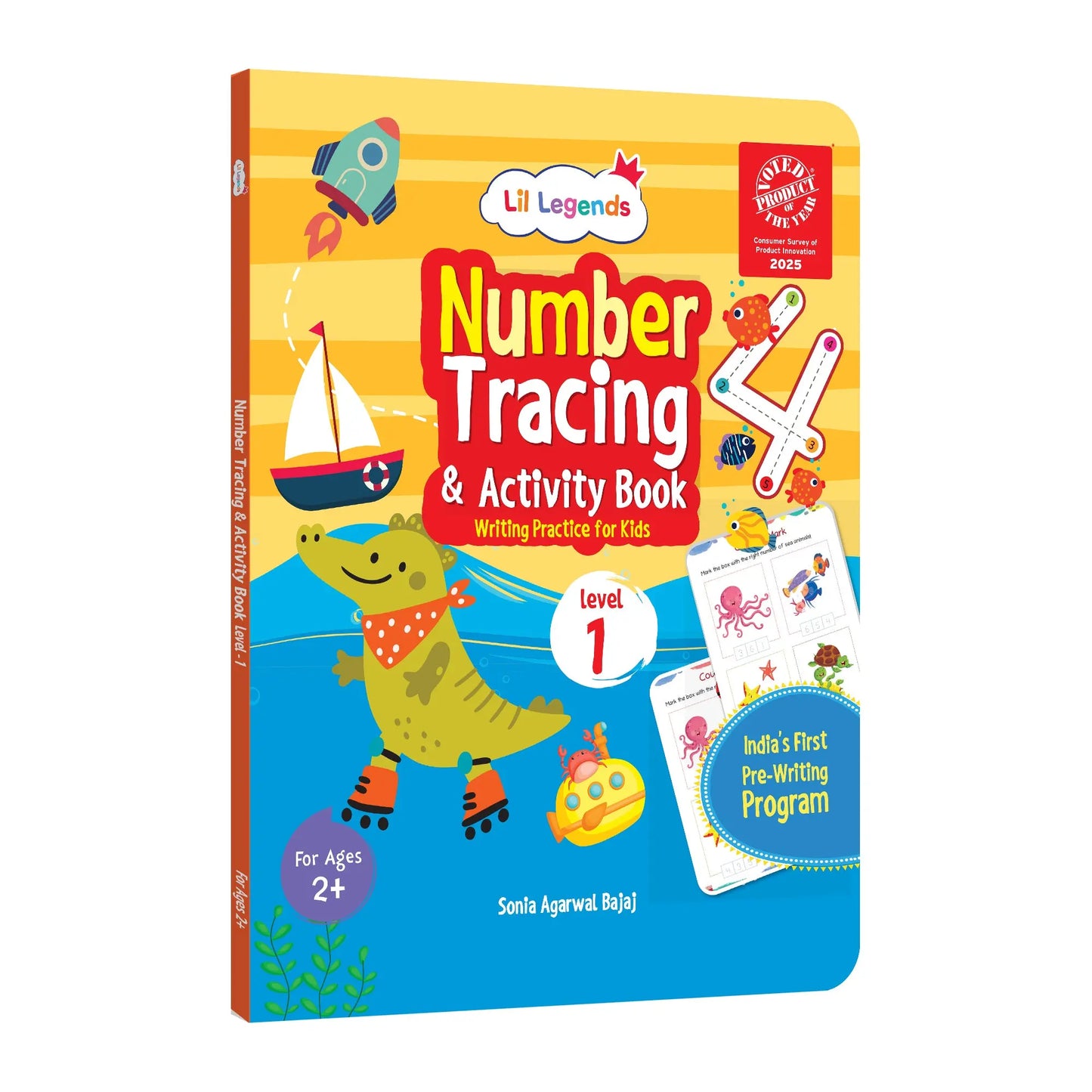 Oswaal Lil Legends Number Tracing & Activity Book for Kids | Level 1 | Writing Practice with Guided Tracing | Number Recognition & Pencil Control | Age 2–4 Years 