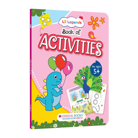 Lil Legends Book of Activities for Age 5+ | Fun Learning Workbook with Writing, Colouring, Phonics, Maths, Puzzles and More | Early Learning Activity Book | For Nursery/Kindergarten 
