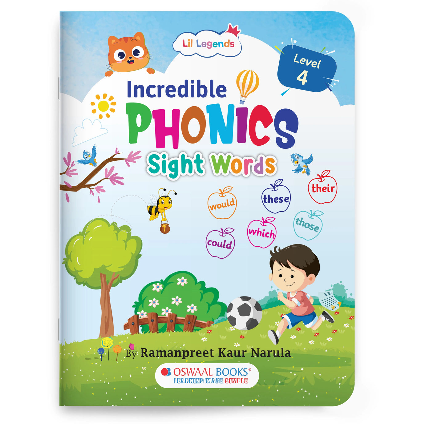 Lil Legends Incredible Phonics Sight Words Book Level 4 for Kids | Complex High Frequency Words and Sentence Reading | Fun Activity Book | For Class 1 and 2  | Age 6-8 