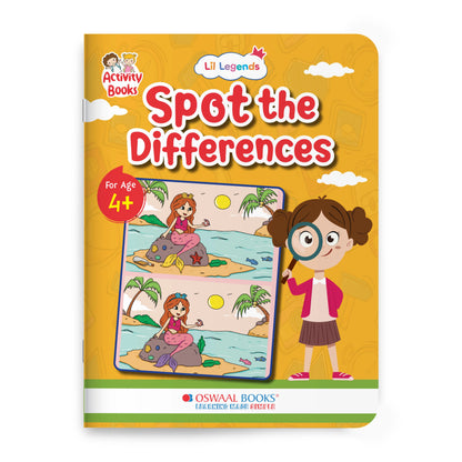 Lil Legends Spot the Difference Book for Kids Age 4+ Years - Interactive Learning Activity Book | Fun Puzzles to Boost Observation, Concentration & Critical Thinking | Brain Games for Children 
