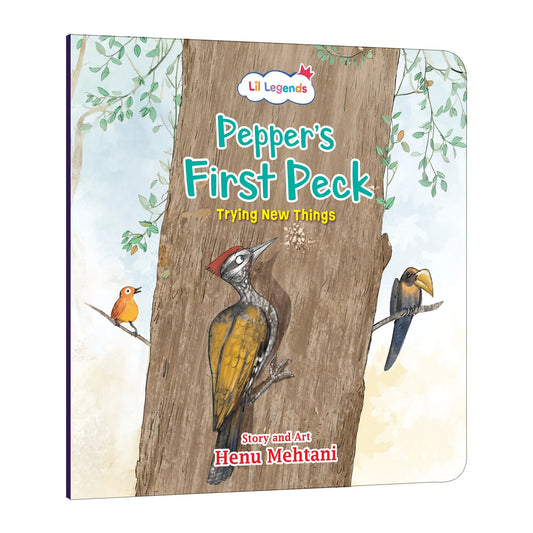 Lil Legends Mindful  Moments Series - Pepper's First Peck, Trying New Things | Picture Story Book for Kids | Illustrated Stories to Build Self-Control and Emotional Learning | Age 5+ 