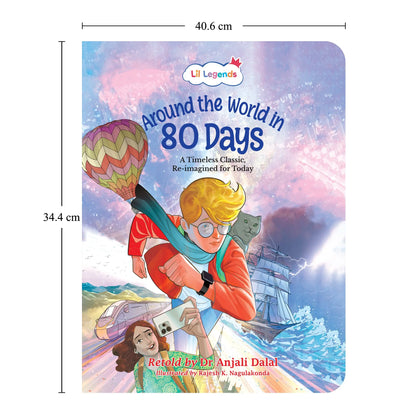 Lil Legends Timeless Classics Re-Imagined  for Today | Set of 2 Books | Gulliver's Travels and Around the World in 80 Days | Vocabulary, Imagination and Value Booster Stories | For Age 7+ 