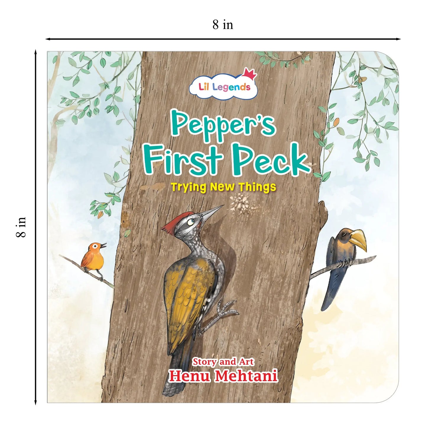 Lil Legends Mindful  Moments Series - Pepper's First Peck, Trying New Things | Picture Story Book for Kids | Illustrated Stories to Build Self-Control and Emotional Learning | Age 5+ 