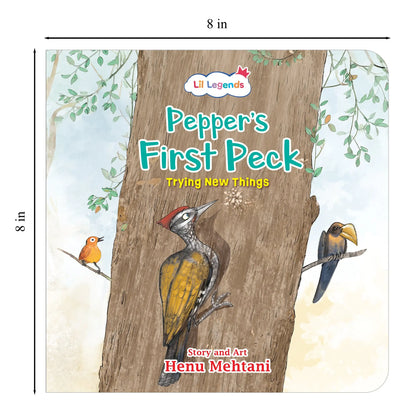 Lil Legends Mindful  Moments Series - Pepper's First Peck, Trying New Things | Picture Story Book for Kids | Illustrated Stories to Build Self-Control and Emotional Learning | Age 5+ 