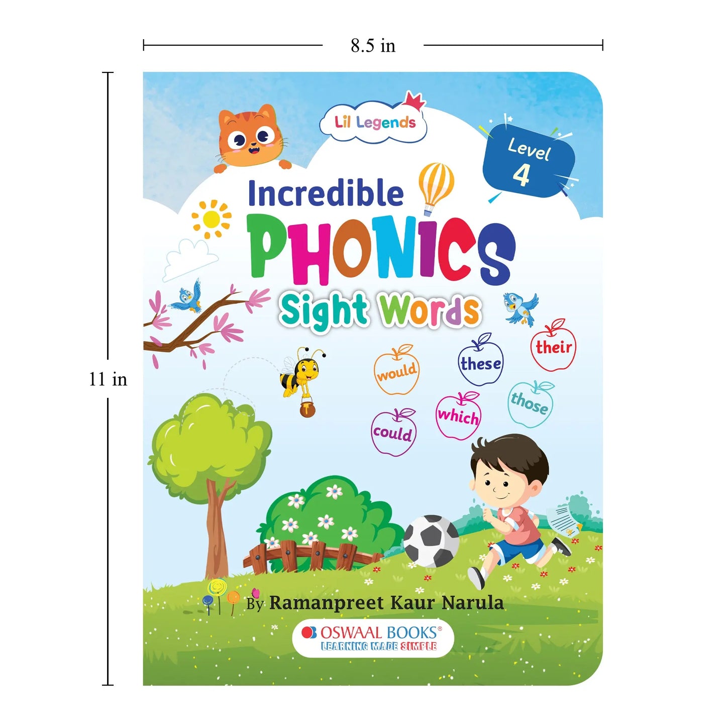 Lil Legends Incredible Phonics Sight Words Book Level 4 for Kids | Complex High Frequency Words and Sentence Reading | Fun Activity Book | For Class 1 and 2  | Age 6-8 