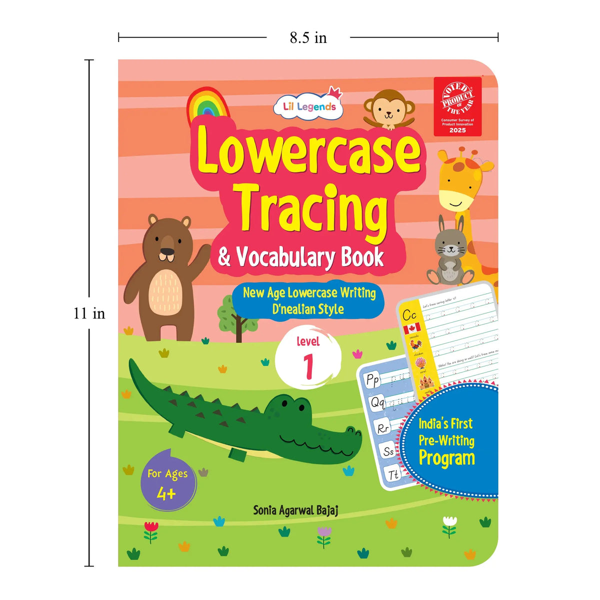 Lil Legends Complete Print Writing Pack | Set of 5 Books | Uppercase, Lowercase A-Z and Number Tracing 0-9 | India's First Pre-Writing Programme | Nursery/LKG/UKG | Age 2-6 