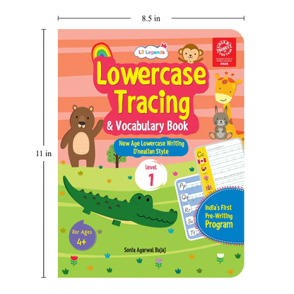 Lil Legends Complete Print Writing Pack | Set of 5 Books | Uppercase, Lowercase A-Z and Number Tracing 0-9 | India's First Pre-Writing Programme | Nursery/LKG/UKG | Age 2-6 