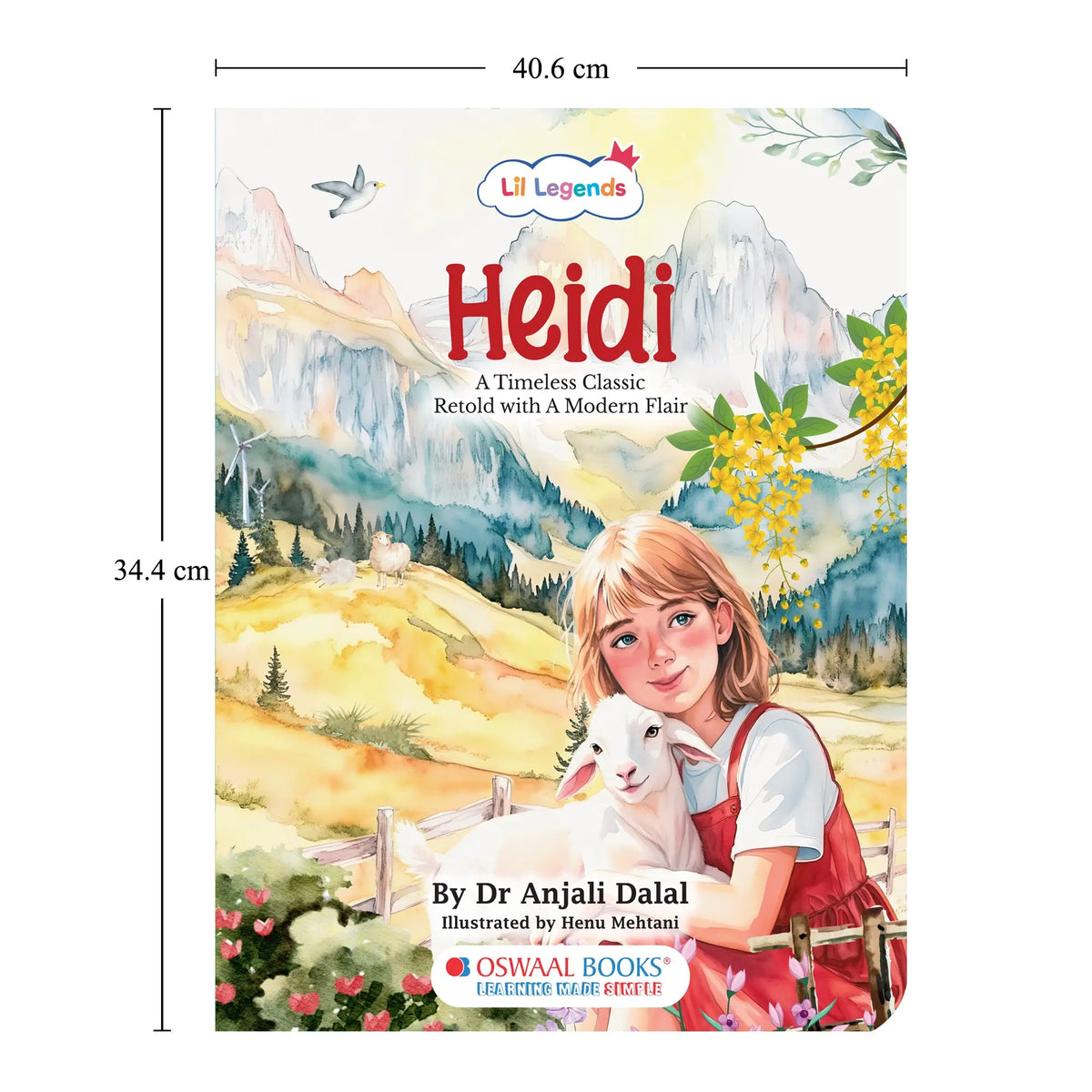 Lil Legends Timeless Classics Re-Imagined for Today | Set of 2 Illustrated Story Books | Heidi and Peter Pan | Vocabulary, Imagination and Value Booster Stories for Young Readers | For Age 7+ 