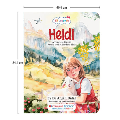 Lil Legends Timeless Classics Re-Imagined for Today | Set of 2 Illustrated Story Books | Heidi and Peter Pan | Vocabulary, Imagination and Value Booster Stories for Young Readers | For Age 7+ 