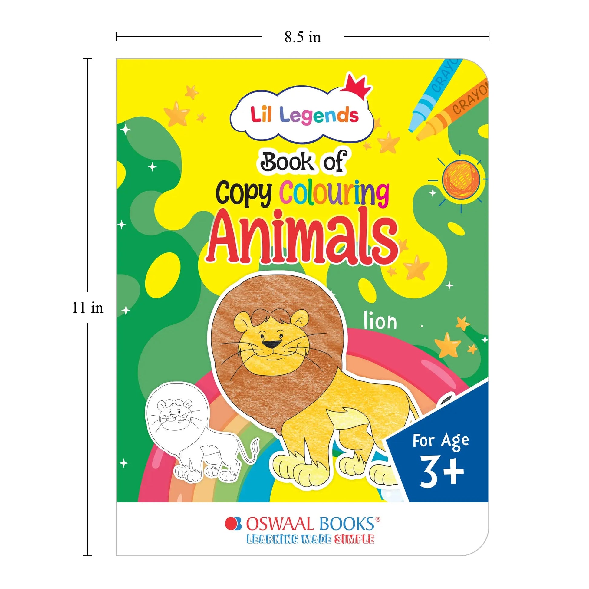 Lil Legends Set Of 10 Copy Colouring Books for Kids | Boxset of 10 Books | Alphabet, Numbers, Shapes and More |  Fun Activities and Vocabulary Booster | For Nursery/LKG/UKGF | Age 3+ 